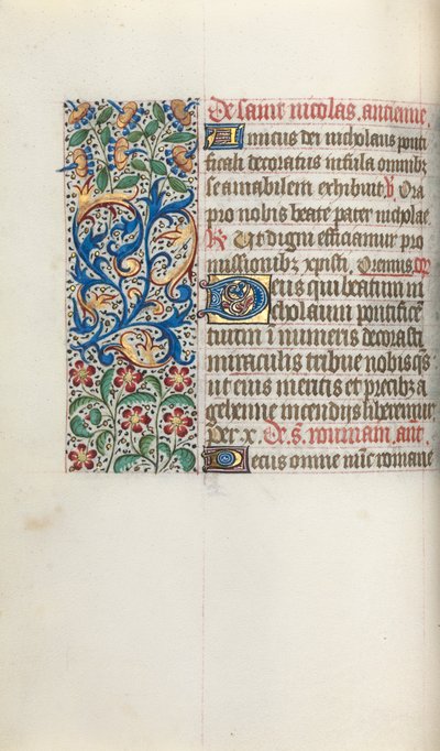 Libro de Horas Uso de Rouen: fol. 52v, c. 1470 de Master of the Geneva Latini