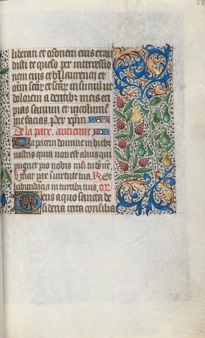 Libro de Horas Uso de Rouen: fol. 55r, c. 1470 de Master of the Geneva Latini