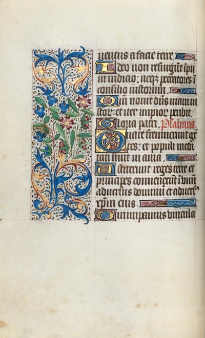 Libro de Horas Uso de Rouen: fol. 57v, c. 1470 de Master of the Geneva Latini
