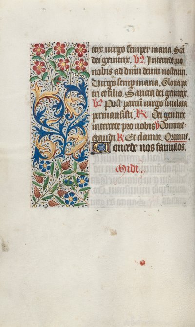 Libro de Horas Uso de Rouen: fol. 63v, c. 1470 de Master of the Geneva Latini