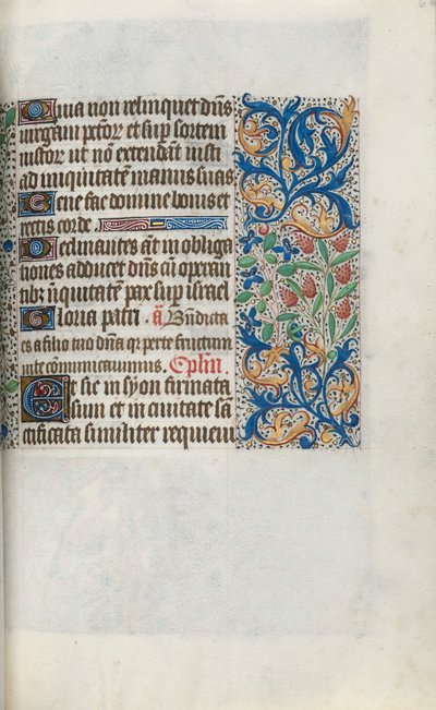 Libro de Horas Uso de Rouen: fol. 66r, c. 1470 de Master of the Geneva Latini