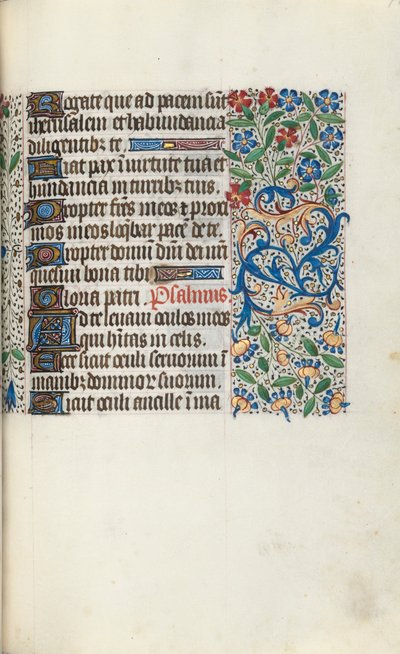 Libro de Horas Uso de Rouen: fol. 70r, c. 1470 de Master of the Geneva Latini