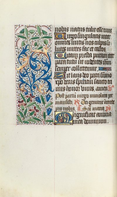 Libro de Horas Uso de Rouen: fol. 73v, c. 1470 de Master of the Geneva Latini