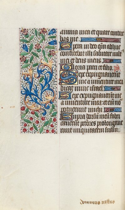 Libro de Horas Uso de Ruan: fol. 76v, c. 1470 de Master of the Geneva Latini