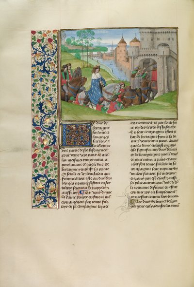 Luis de Anjou entra en París de Master of the Getty Froissart