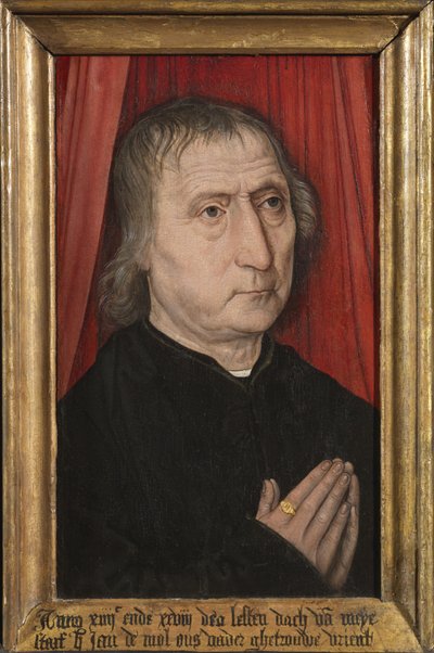 Retrato de Jan de Mol, c.1485 (óleo sobre tabla) de Master of the Guild of Saint George at Malines