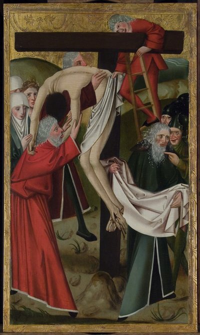 La deposición (óleo sobre panel) de Master of the Hanover Marktkirche Altar