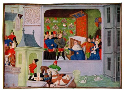 Entrevista de Ricardo II y el Duque de Gloucester, siglo XIV siglo XV de Master of the Harley Froissart
