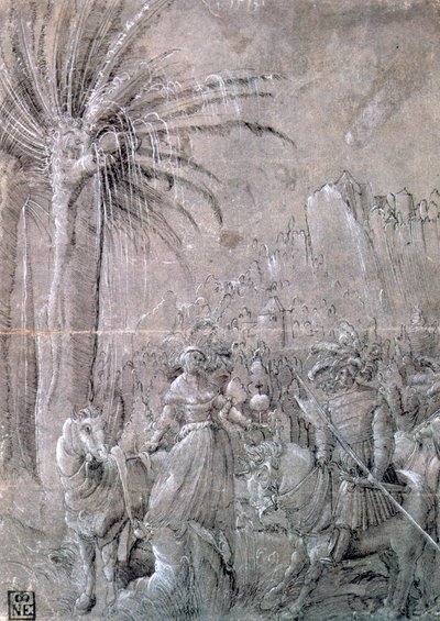 David y Abigail, principios del siglo XVI de Master of the Historia of Frederici