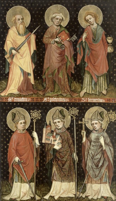 Seis Santos de Master of the Holy Barefoot Altarpiece