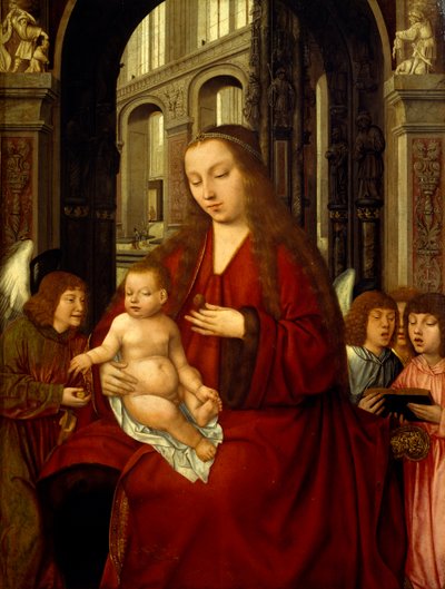 Virgen con el Niño, principios del siglo XVI (pintura) de Master of the Holy Blood