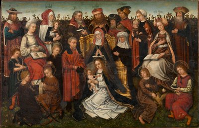 La familia de Santa Ana, c.1500-10 (óleo sobre tabla) de Master of the Holy Family of St. Anne