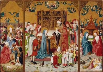 Retablo con los Siete Gozos de María de Master of the Holy Kinship