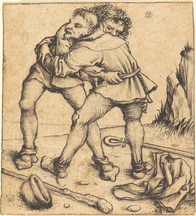 Dos Campesinos Peleando de Master of the Housebook