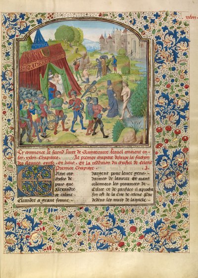 La enfermedad de Alejandro en el Cidno y la muerte de Sisinnes de Master of the Jardin de vertueuse consolation