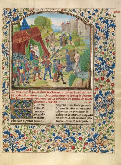 La enfermedad de Alejandro en el río Cidno y la muerte de Sisinnes de Master of the Jardin de vertueuse consolation and assistant