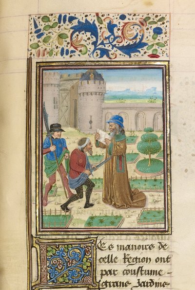 La muerte de Parmenión, ca 1470-1475 de Master of the Jardin de vertueuse consolation
