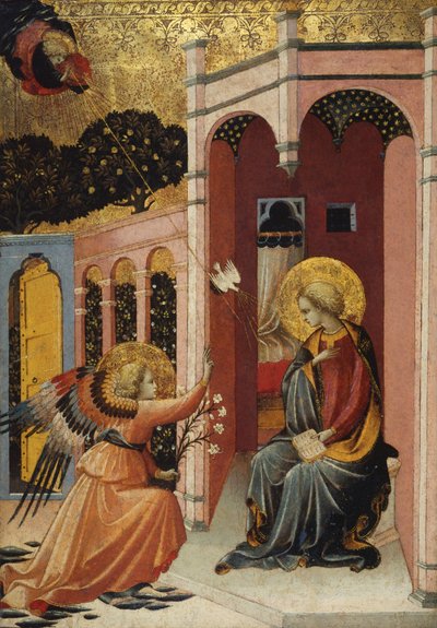 Anunciación, Escuela Florentina, c.1430-40 de Master of the Judgement of Paris
