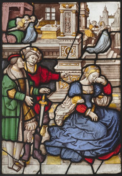 La historia de Lucrecia, c. 1530 de Master of the Kanis Triptych
