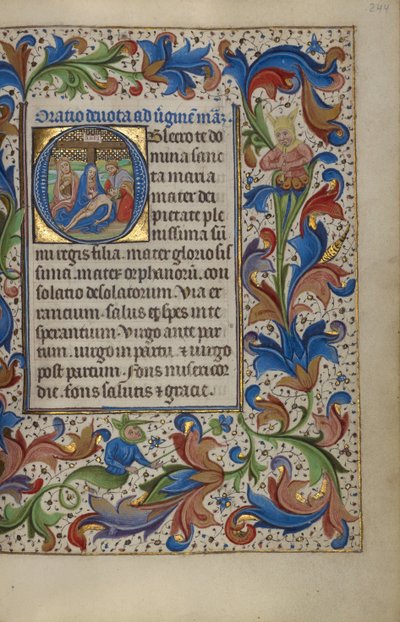 Inicial O: La Piedad de Master of the Lee Hours