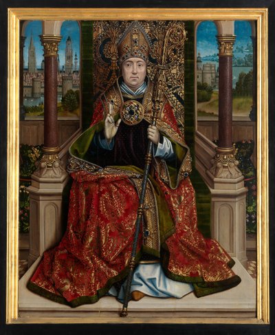 Panel central del Retablo de San Nicolás, c.1486-93 (óleo sobre tabla) de Master of The Legend of St. Lucy
