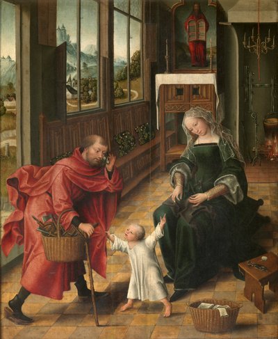 La Sagrada Familia (óleo sobre tabla) de Master of the Legend of St. Madeleine