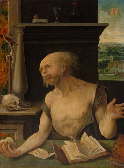 San Jerónimo en penitencia de Master of the Lille Adoration