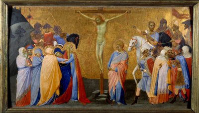 La crucifixión de Master of the Madonna of San Pietro of Ovila