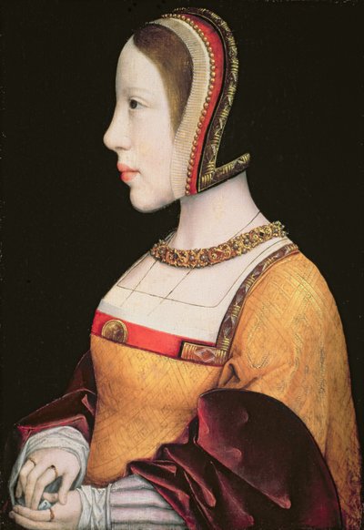 Reina Isabel von Habsburg (1501-26) de Dinamarca (1501-26) c.1514-15 de Master of the Magdalen Legend