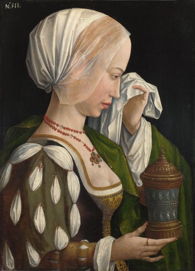 La Magdalena llorando, c. 1525 de Master of the Magdalen Legend,