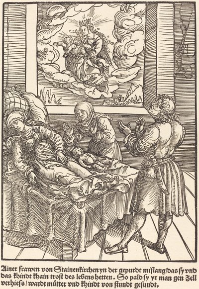 Ainer frawen von Stainerkirchen ... de Master of the Miracles of Mariazell