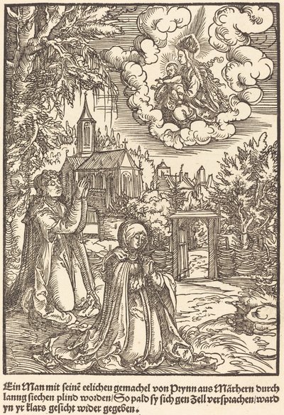 Un hombre con su esposa... de Master of the Miracles of Mariazell
