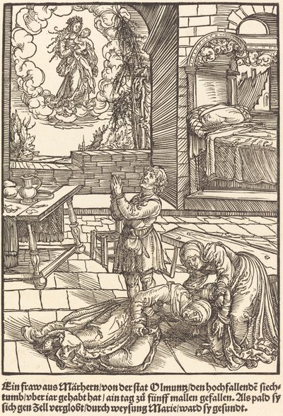 Una mujer de Marhern... de Master of the Miracles of Mariazell