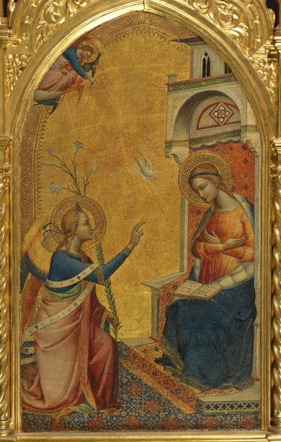 Anunciación, c.1350-75 (temple sobre tabla) de Master of the Misericordia (attr.to)