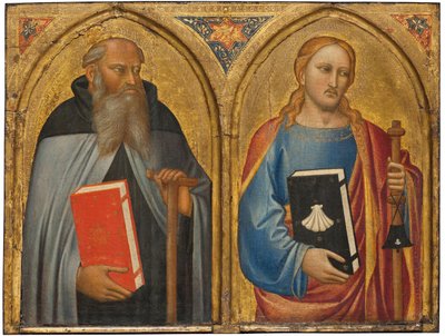 San Antonio Abad y Santiago el Mayor de Master of the Misericordia