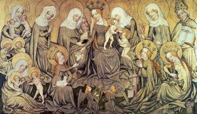 Panel central del retablo de Ortenberg, c. 1410-1420 de Master of the Ortenberg Altar