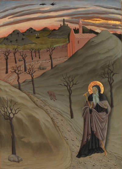San Antonio el Abad en el desierto, ca. 1435 de Master of the Osservanza