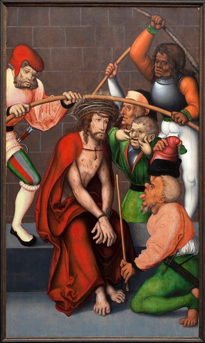 La corona de espinas. Pintura del maestro del retablo de Pflock (Alemania), óleo sobre madera, hacia 1520. Museo de Bellas Artes de Gante (Bélgica). de Master of the Pflockschen Altar