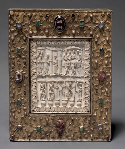 Relicario en forma de libro, c. 1000 de Master of the Registrum Gregorii