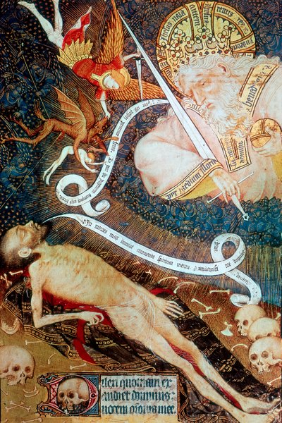 El juicio de la muerte, principios del siglo XV de Master of the Rohan Hours