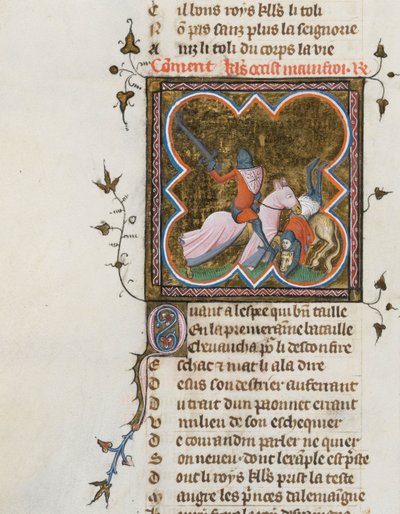 Miniatura de un manuscrito del Roman de la Rose de Guillaume de Lorris y Jean de Meun de Master of the Rose novels
