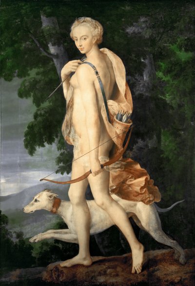 Diana la cazadora de Master of the School of Fontainebleau