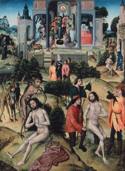 Escenas de la vida de Job de Master of the St. Barbara Legend