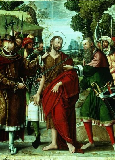 El Arresto de San Juan Bautista de Master of the St. Johns Retable