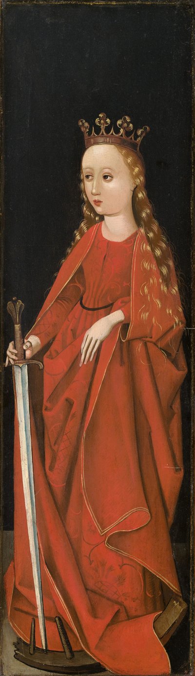 Santa Catalina (ala derecha exterior) de Master of the Starck Triptych