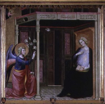 La Anunciación de Master of the Straus Madonna
