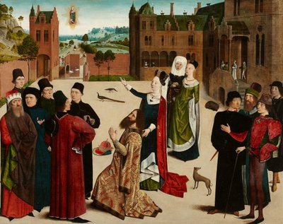 La Profecía de la Sibila Tiburtina, c.1473-c.1477 (pintura sobre madera de roble) de Master of the Tiburtine Sibyl