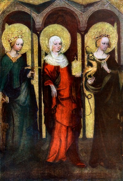 Pintura en el reverso del retablo de Trebon, c1380 1955 de Master of the Trebon Altarpiece