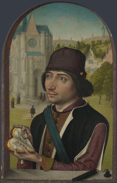 Retrato de un joven, c. 1480 de Master of the View of St. Gudule