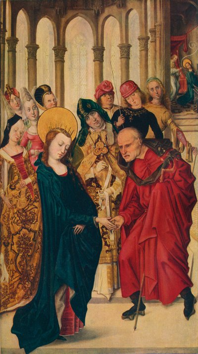 El matrimonio de la Virgen de Master of the View of Ste